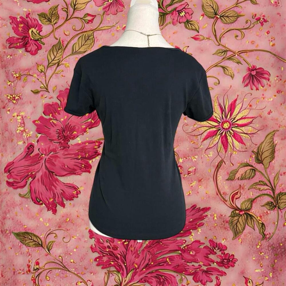 Got Wine ? Black Mcbling Baby Tee Full Length Fitted V Neck 100% Cotton size xl - Picture 2 of 8